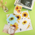 135 Pcs Sunflower Wall Sticker, Removable 3D Waterproof Decor for Kids, Mother's Day, Bathroom, Kitchen