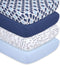 The Peanutshell 4-Pack Fitted Crib Sheet Set - Super Soft & Breathable