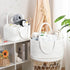 13.5L 15.3"x9.8"x7" Baby Diaper Caddy Organizer, Cotton Rope Diaper Basket, Changing Table Storage Caddy With Removable