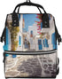 KHIRY Diaper Bag Nappy Backpack Baby Bag Black and white tiger Mummy Backpack