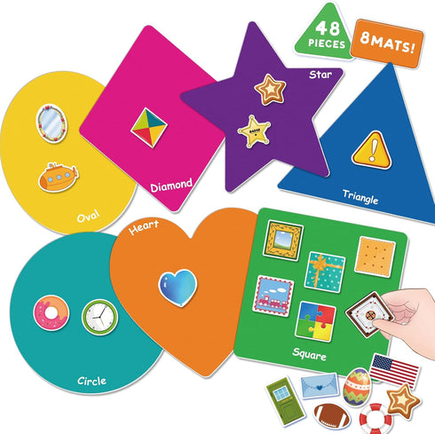 EAMAY Shape Sorter Toy for Toddler, Shape Puzzles and Matching Games Set
