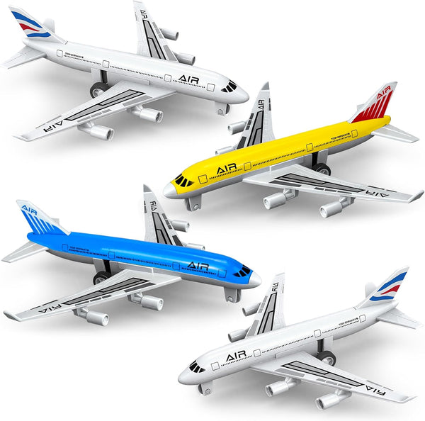 Airplane Toys, Metal Plane Pull Back Airplane Toys for 3 4 5