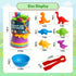 Counting Dinosaurs Toys Matching Games, Sorting Bowls for Kids Toddler Learning Activities, Montessori Fine Motor Skills
