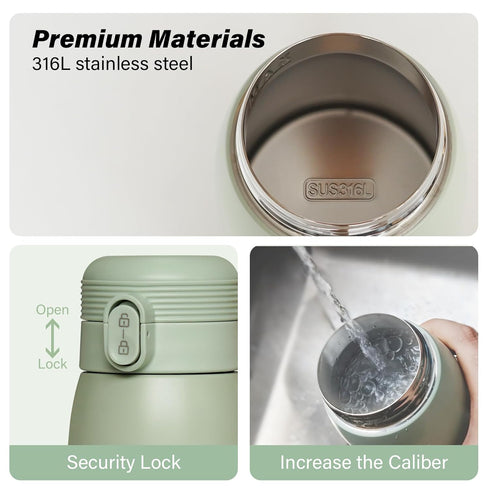 WAAYAA 12 oz Portable Bottle Warmer for Travel Portable Bottle Breast Milk and Water Warmer Fast Precision HeatingSafe