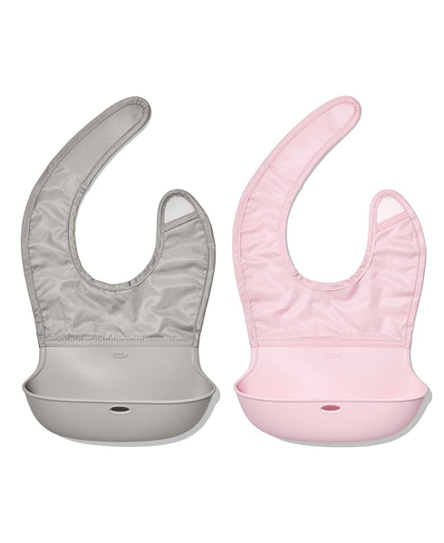 OXO Tot Roll-Up Bib, 2 Pack - Drizzle and Blossom