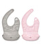 OXO Tot Roll-Up Bib, 2 Pack - Drizzle and Blossom