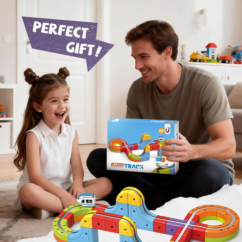 Set 3D 3 4 5 6 7 8, 360 YESHIN Electric Train with Flexible Track for Kids Ages DIY Modular Infinity Racer Magnetic