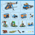 1356PCS Set Playset 6+ CUBIMANA City Jungle Adventurer Helicopter Building Toys - Forest Truck Adventure Building