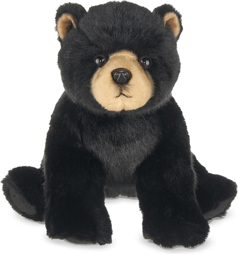 Berington Asher Plush Black Bear Stuffed Animal - 13 Inches