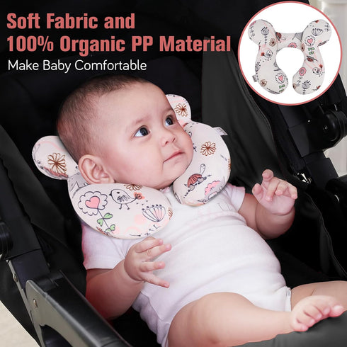 KAKIBLIN Baby Neck Pillow, Upgraded Baby Support Pillow,Babies Head Pillow,Neck Support Pillow for for Car Seat