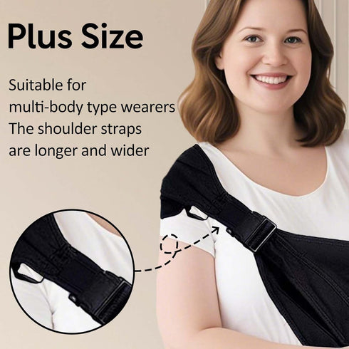 45 lbs, Plus Size Baby Sling Carrier - Baby Carrier Extended Adjustable Design for Larger Kids, Breathable Anti-Slip