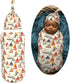 Sailboats Sets Cartoon Newborn Swaddle Blankets Hat Soft Baby Receiving Blanket Swaddle Sack for Baby Shower Infant Boy
