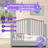 Salcod Toddler Safe Guardrail Compatible with Storkcraft and Graco Crib Conversion - CPSC Certified, Crib Rail