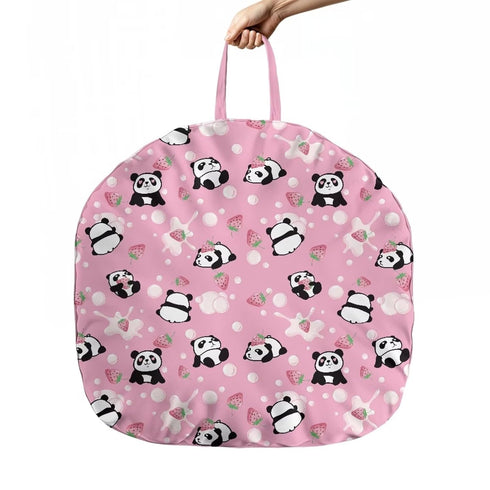 Strawberry Panda Newborn Lounger Pillow Cover Infant Removable Slipcover Reusable Cover Snugly Fit Infant Lounger