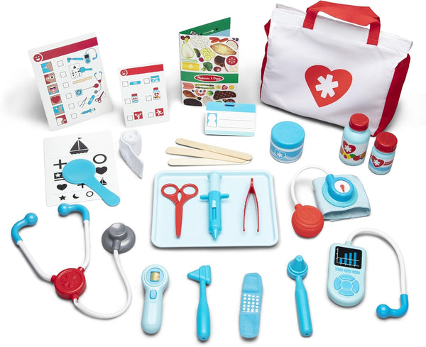 Melissa & Doug Get Well Doctor Kit, 25-Piece Toddler Doctor Play Set,