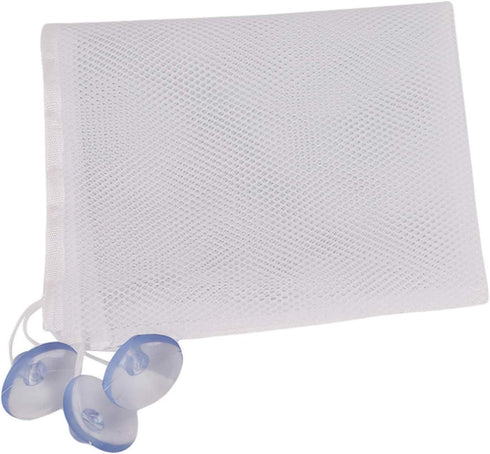 Winwinfly Bath Organizer Bathtub Mesh Net Baby Play Storage Bin Suction Cups Bag