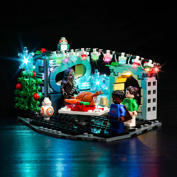 Upgraded Led Light Kit for Lego Millennium Falcon Holiday Diorama Building Set - Compatible with Lego 40658