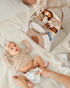 Stylish Diaper Caddy Organizer Bundle - Earthy Rainbow & Mocha Brown