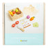 Set 21-Piece 2 3 4 Pearhead Wooden Play Food Pretend Kitchen Toy, Cutting Fruits & Veggies, FSC-Certified, Farmers