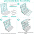 Countertop-Holds 12 Baby Bottle Drying Rack, Vertical Standing Bottle Dryer Rack Holder-Space Saving Baby Bottle Drying