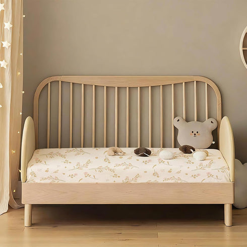 ColoBrethy 4-Pack 100% 52" 28" Muslin Crib Sheets for Girls Boys, Boho Soft Cotton Nursery Decor for x Standard Crib