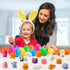 24 Pack Fillers Easter Eggs with Mochi Squishy Toys Surprise Mini Kawaii Animal Squishies Stress Relief Toys for Easter