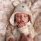 BABESIDE Drink and Wet Reborn Baby Doll 17 Inch Realistic Sleeping Newborn,