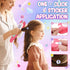 24 3 4 5 6 7 8 Aooess Hair Gem for Girls Styling Tool Kit: Hair Gem Stamper Reusable Rhinestones, Gems Stapler