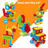 150pcs 3D Set 3-8 teytoy My First Baby Building Toys, Bristle Shape Building Blocks Toy for Kids Ages Years Old, STEM