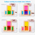 Rainbow Sensory Toys Blocks, 16 Large Wooden Building Blocks for Toddlers, Colorful Geometric Stacking Toy Set