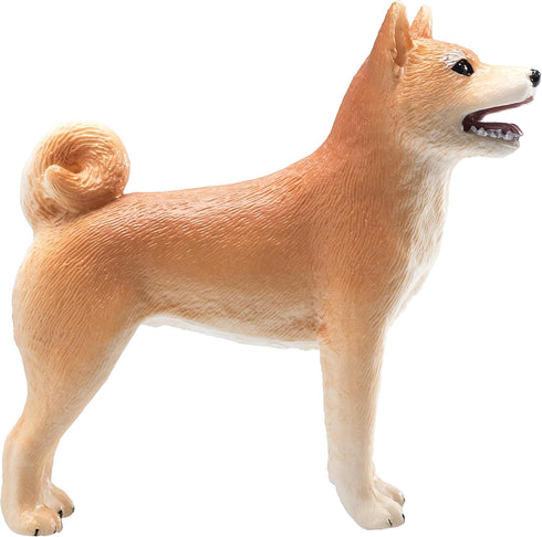 MOJO Shiba Inu Hand Painted Toy Figurine - Realistic Domesticated Animal