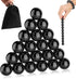21Pcs Magnet Black Ball Fidget Toy, DIY Hematite Stones Toys for Adults,