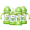 YOHKOH Natural Glass Baby Bottle with Natural Response Nipple, Wide Neck Baby
