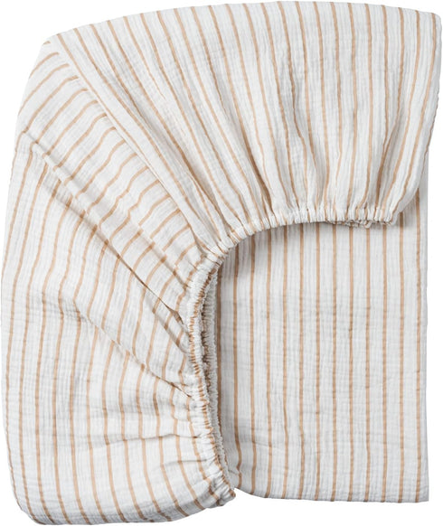 Meracorallo Muslin Fitted Crib Sheet, Soft and Breathable Baby Crib Sheet for