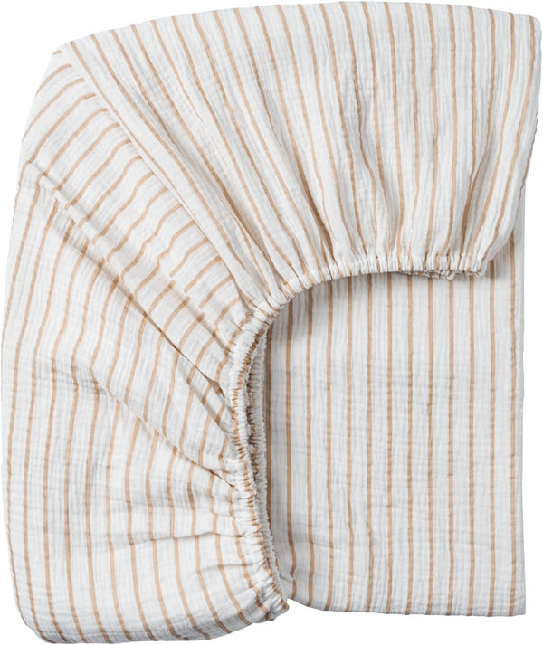 Meracorallo Muslin Fitted Crib Sheet, Soft and Breathable Baby Crib Sheet for