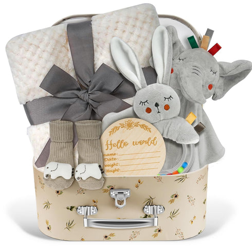 Set, Set, Set Baby Boy Gift Basket Unique Baby Gift Basket New Baby Boy Gift Basket, New Baby Gift Basket with Baby