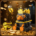 Set, 14+ (950 Vziimo Magic Animals Building Animal Toys with Necklace, Ring, Treasure Box & Crown, MOC Animal Building