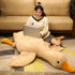 Goose Stuffed Animal Very Fat-20 in Giant Cute Duck Plushies Pillow,Super Huge Goose Plush Toy for Girls Kids Girlfriends as Halloween Christmas Day Soft Gifts (20 in, Brown)