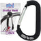 Stroller Hooks for Hanging Diaper Bags, Mommy Stroller Clip and Organizer Hook - Large Carabiner Clips