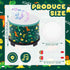 8'' 6.5'' 2 Boao Floor Tom Drum for Kids W x H Wooden Percussion Instrument Music Drum with Rainbow Mallets Dinosaur