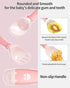 Deejoy Toddler Utensils with Travel Case, Silicone Bendable Handle Baby Spoons and Forks Set for Self Feeding (Pink)
