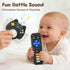 CAHILON 2 Pack 3-6 6-12 12-18 Baby Teething Toys for Babies Months, BPA-Free Silicone Remote Control Rattle Teether