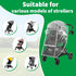 Universal Stroller Rain Cover Compatible with Graco, Waterproof Stroller Cover - Clear Weather Shield, Breathable