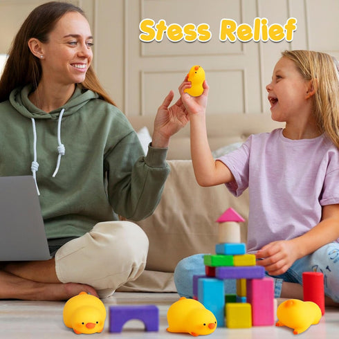 AiSiXin Duck Squishy Stress Balls for Kids and Adults, Dough Ball,Squishy Toys, Squeeze Sensory Toys, Animal Squeeze