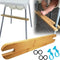 HANH High Chair Footrest, Non-Slip Natural Bamboo Wooden Footrest for IKEA Antilop High Chairs, Adjustable