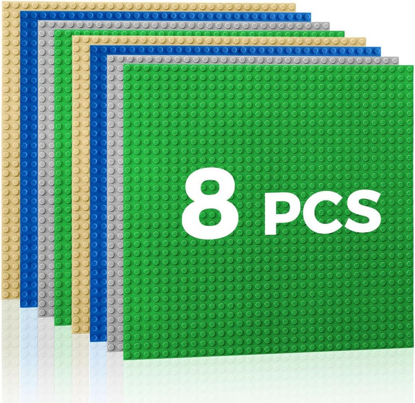 Classic Baseplates Building Plates-10" x 10" Building Boards,100% Compatible with All Major