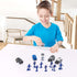 14 Pack Die-cast Police Rescue Truck Vehicles Sets, 6 Pack Mini Police Vehicles Model, 8 Mini Alloy Pull Back Cars