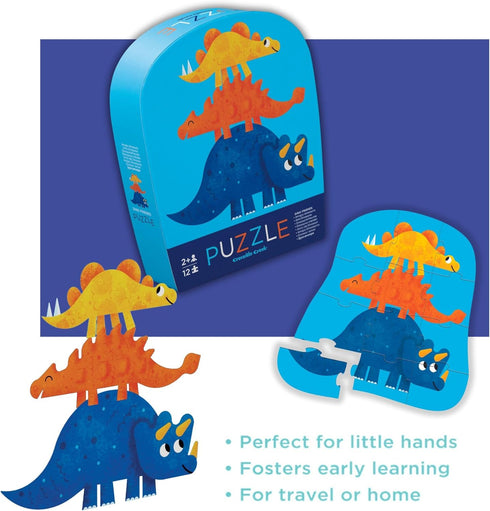 12-pc Mini Puzzle - Dino Friends