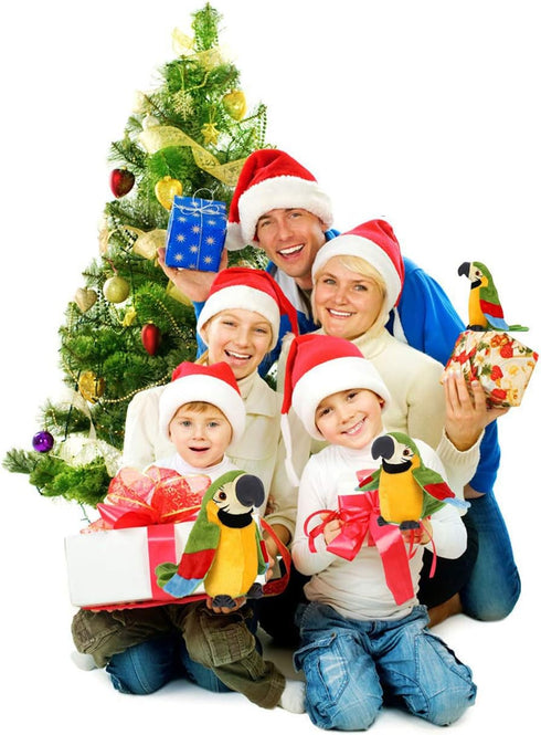 Talking Parrot Electronic Pet Toy - Repeats What You Say with Cute Voice, Plush Toy for Kids Gift Party