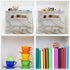 White Gold Marble Storage Basket Bin - Large Fabric Toys Storage Cube Box for Nursery Bedroom